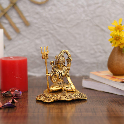 Metal Sitting Shiva Idol Showpiece Shbs147