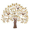 Iron Golden Tree Of Life Birds Sitting On Branches Wall Hanging Showpiece Dfmw158