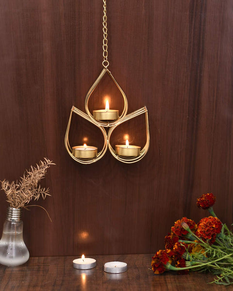 Iron Tealight Candle Holder Wall Hanging Table Home Decor Dfmw349