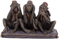 Polyresin Three Monkeys of Mahatma Gandhi Statue Showpiece