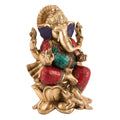 Brass Lakshmi Ganesh Saraswati Idol Murti Statue 