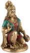 Brass Hanuman Murti in Blessing Sculpture with Gada  Statue 