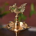 Brass Kerala Peacock Diya DFBS237