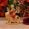 Gold Plated Ceramic Durga Idol On Lion Showpiece