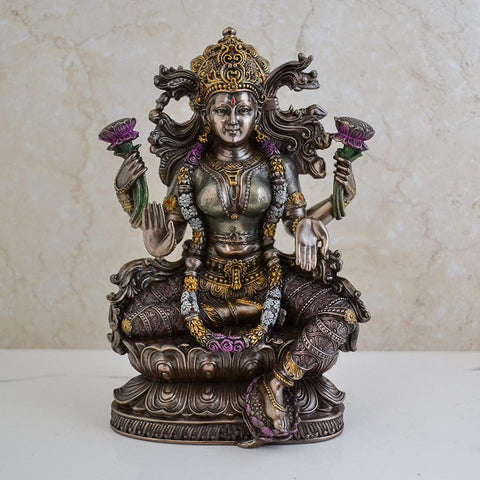 Handmade Maa Lakshmi Resin Idol
