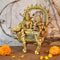 Lord Shiva Parvati Sitting on Nandi Sculpture Brass Statue