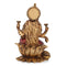 Goddess Lakshmi Devi Idol Sitting on Lotus Resin Statue 