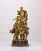 Krishna Playing Flute with Cow Decorative Sculpture Idol Showpiece