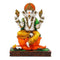 Large Ganesh Idol on Lotus for Home & Temple Puja