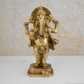Lord Ganesha Standing Position Brass Idol