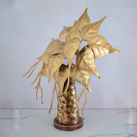 Golden Bodhi Tree Table Top Showpiece DFMS441