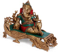 God Ganesha Brass Idol in Resting position Statue 