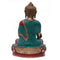 Brass Buddha Idol Showpiece Turquoise Stone Statue  Bts242