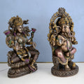 Goddess Lakshmi Ganesha Resin Idol Set