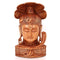 Lord Shiva Head Sculpture Decorative Wooden Idol