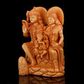 Hand carved Lord Shiva Family Wooden Decorative Figurine
