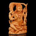 Wooden Sculpture of Blessing Shiva Handmade Statue