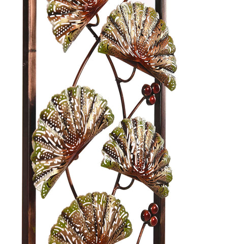 Metal Cut Leaf Frame Mounted Wall Hanging Showpiece Dfmw261