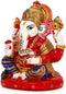 God Ganesha Blessing Statue With Meenakari Painted Work