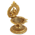 Ganesh Brass Idol Diya Oil Lamp Stand Showpiece