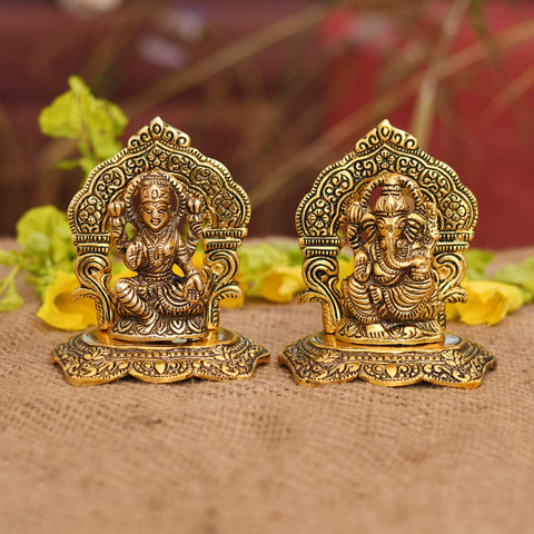 Lakshmi Ganesha Idol, Lakshmi Ganesha Murti, Lakshmi Ganesha Statue, Lakshmi Ganesha Showpiece  