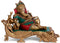 God Ganesha Brass Idol in Resting position Statue 