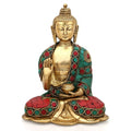 Brass Abhaya Sakyamuni Buddha Idol Showpiece Bts220