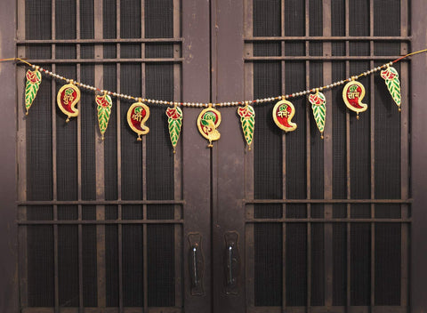 Traditional Ethnic Bandarwal/Toran Metal Door Hanging