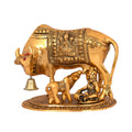 kamdhenu cow with calf, kamdhenu cow statue, kamdhenu cow showpiece figurine, animal showpiece, vastu, feng shui items