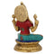 Hand Carved Brass Idol of Goddess Lakshmi With Inlay Work