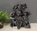 Polyresin Figurine Of Monkeys Group Decorative Statue Dfmas351
