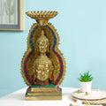 Double Face Brass Buddha Handmade Statue