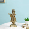 Lord Krishna Brass Idol For Home Puja