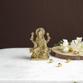 Goddess Lakshmi Sitting Posture Brass Idol 