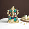 Sacred Idol Of Ganesha With Mooshak Worship Statue