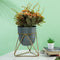 Metal Flower Planter Pot Vase with Stand for Home Décor 