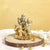 Metal Gold Plated Shiva Parvati Family Idol
