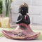 Polyresin Monk Buddha Statue Tea light Candle Holder