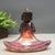 Polyresin Monk Buddha Statue Tea light Candle Holder