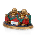 Pair of laughing Happy Buddha Statue Buddhism home decoration gift