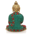 Multicolored Blessing Abhaya Sakyamuni Buddha Idol Statue