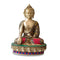 Sitting Brass Buddha Idol Sacred Kalash Statue