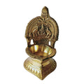 Lord Lakshmi Brass Diya Oil Lamp Stand Showpiece