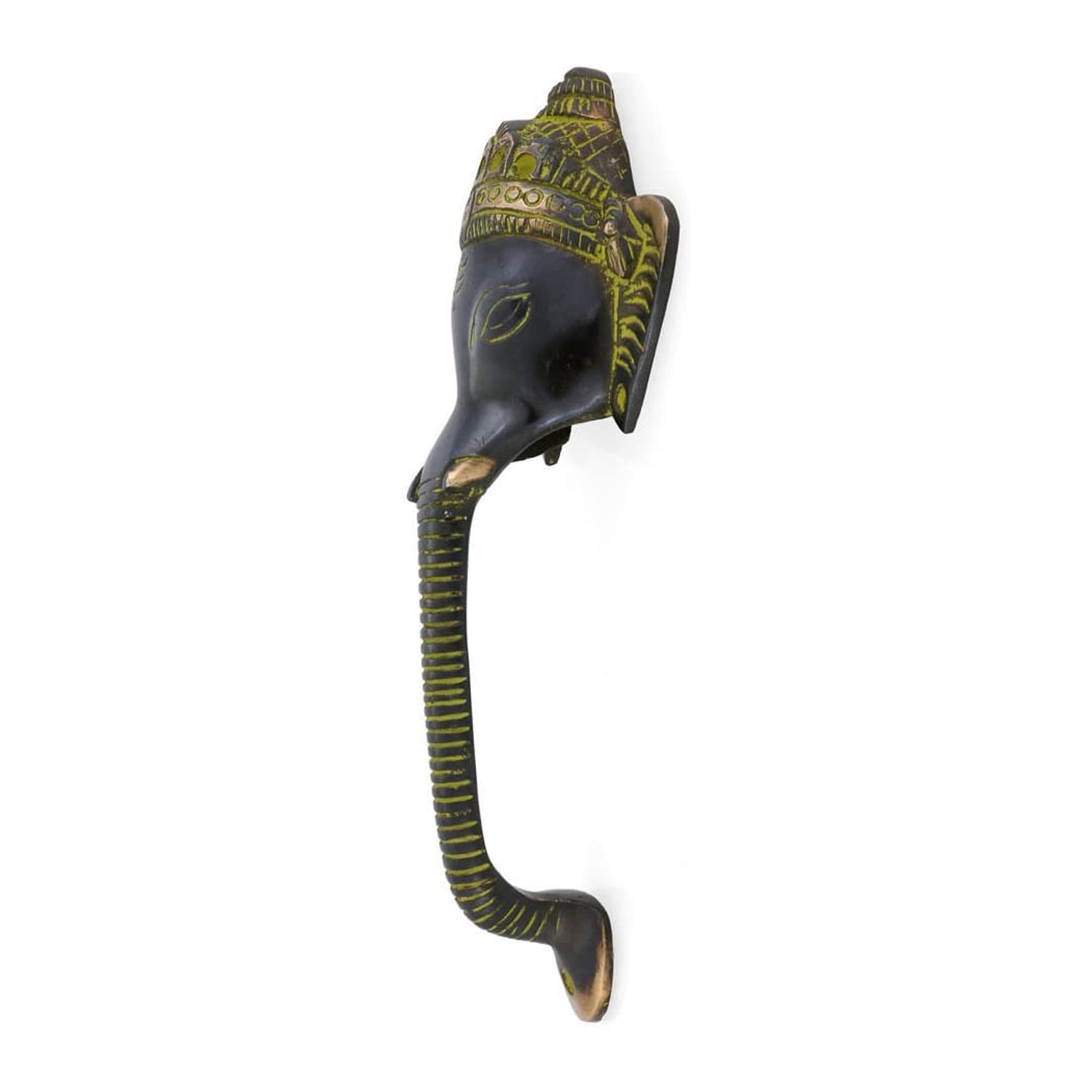 Vintage Ganesh Decorative Handmade Brass Door Handle