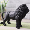 Geometric Animal Showpiece of Black Lion Statue