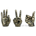 Polyresin Hand Gestures  Decorative Showpieces (Set of 3)