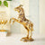Metal Standing Horse with Uplifted Legs Showpiece