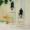 Set of 2 Thinking Men Decorative Sculpture Metal Showpiece 