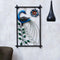 Metal Peacock On Leaves Mounted Wall Hanging Showpiece