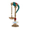 Brass Parrot Bird Diya Oil Lamp Stand Showpiece